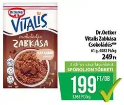 Coop Dr. Oetker Vitalis Zabkása Csokoládés ajánlat