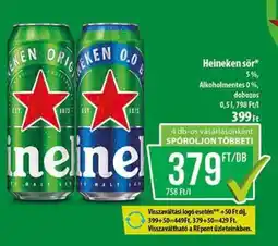 Coop Heineken sör ajánlat