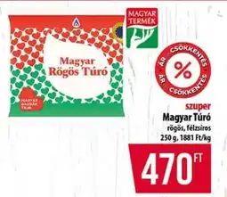Coop Magyar rögös túró ajánlat