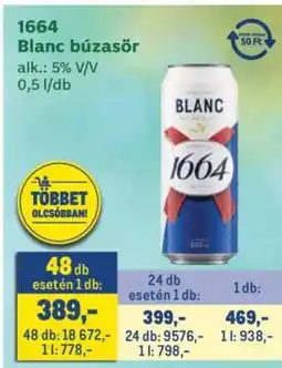 Metro 1664 Blanc búzasör ajánlat