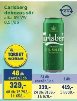 Metro Carlsberg Dobozos Sör ajánlat