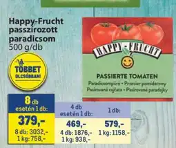 Metro Happy-Frucht passzírozott paradicsom ajánlat