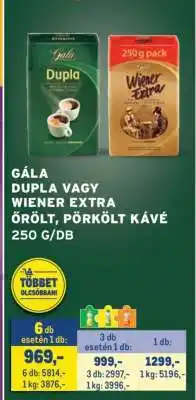 Metro Gála Dupla vagy Wiener Extra ajánlat
