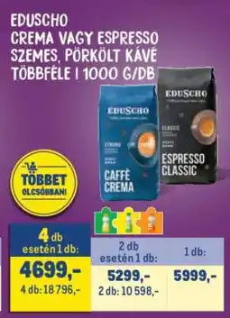 Metro Eduscho Crema vagy Espresso ajánlat