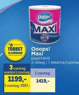 Metro Ooops! Maxi ajánlat