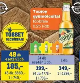 Metro Topjoy gyümölcsital ajánlat