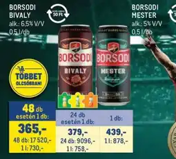 Metro BORSODI BIVALY ajánlat