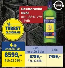Metro Becherovka ajánlat