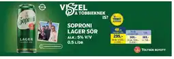 Metro Soproni lager sör ajánlat