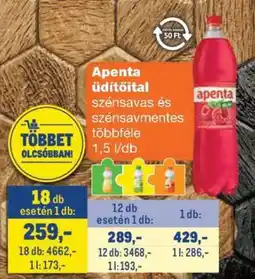 Metro Apenta+ üdítőital ajánlat