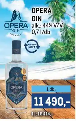 Metro Opera Gin ajánlat