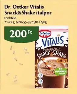 EcoFamily Dr. Oetker Vitalis Snack&Shake italpor ajánlat