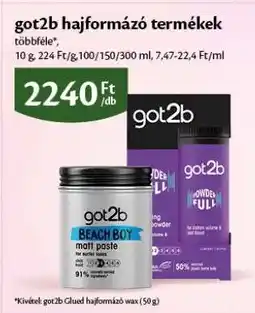 EcoFamily got2b hajformázó termékek ajánlat