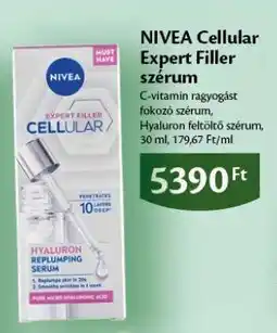 EcoFamily NIVEA Cellular Expert Filler szérum ajánlat