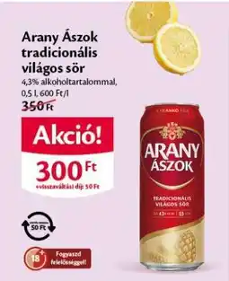 EcoFamily Arany Ászok tradicionális világos sör ajánlat