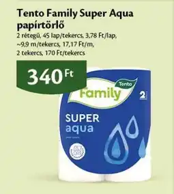 EcoFamily Tento Family Super Aqua papírtörlő ajánlat