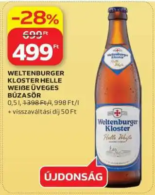 WELTENBURGER KLOSTER HELLE WEIßE ÜVEGES BÚZASÖR