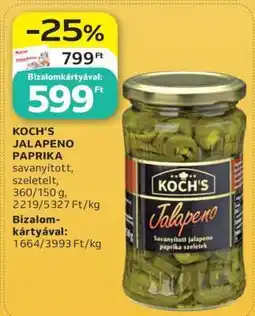 Auchan KOCH’S JALAPENO PAPRIKA ajánlat