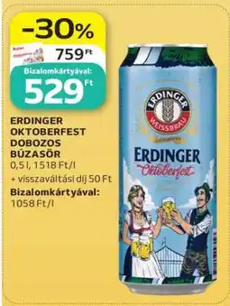 Auchan ERDINGER OKTOBERFEST DOBOZOS BÚZASÖR ajánlat