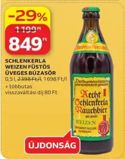Auchan SCHLENKERLA WEIZEN FÜSTÖS ÜVEGES BÚZASÖR ajánlat