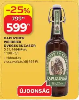 Auchan KAPUZINER WEIßBIER ÜVEGES BÚZASÖR ajánlat