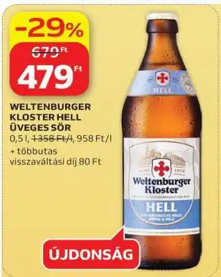WELTENBURGER KLOSTER HELL ÜVEGES SÖR