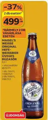 Auchan MAISEL'S WEISSE ORIGINAL HEFE-WEISSBIER ÜVEGES BÚZASÖR ajánlat