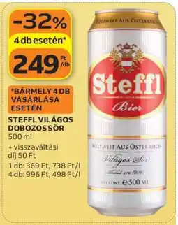Auchan STEFFL VILÁGOS DOBOZOS SÖR ajánlat