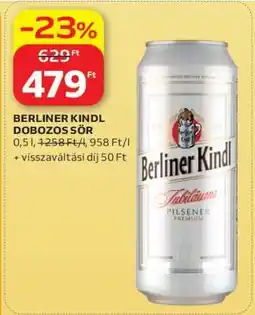 Auchan Berliner Kindl Dobozos Sör ajánlat