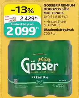 Auchan Gösser Premium Dobozos Sör Multipack ajánlat