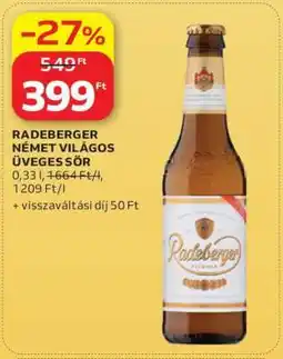 Auchan Radeberger Német Világos Üveges Sör ajánlat