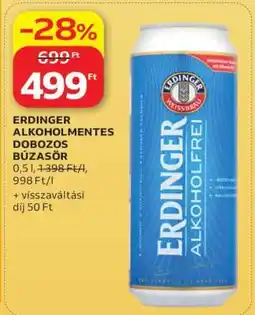 Auchan Erdinger Alkoholmentes Dobozos Búzasör ajánlat
