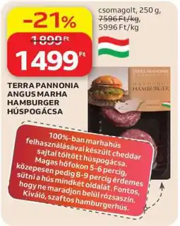 Auchan TERRA PANNONIA ANGUS MARHA HAMBURGER HÚSPOGÁCSA ajánlat