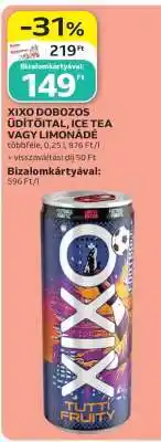Auchan XIXO DOBOZOS ÜDÍTŐITAL, ICE TEA VAGY LIMONÁDÉ ajánlat