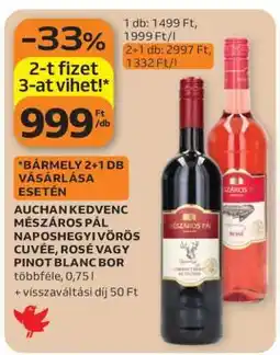 Auchan Mészáros Pál bor ajánlat