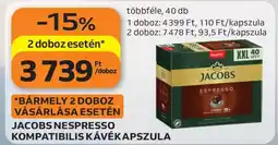 Auchan Jacobs Nespresso Kompatibilis Kávékapszula ajánlat