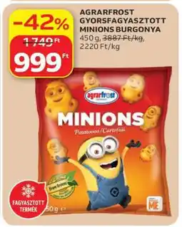 Auchan AGRARFROST GYORSFAGYASZTOTT MINIONS BURGONYA ajánlat