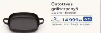 Auchan Öntöttvas grillserpenyő ajánlat