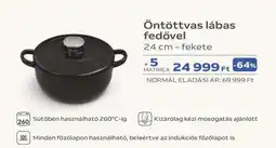 Auchan Öntöttvas lábas fedővel ajánlat