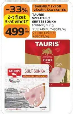 Auchan Tauris szeletelt sertéssonka ajánlat