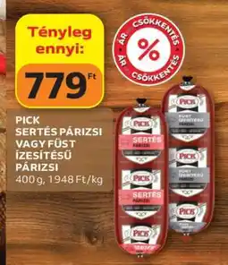 Auchan PICK Sertés Párizsi vagy Füst Ízesítésű Párizsi ajánlat