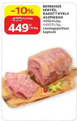 Auchan BEREKHÚS SERTÉS RAKOTT NYELV ASZPIKBAN ajánlat