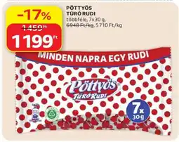 Auchan PÖTTYÖS Túró Rudi ajánlat