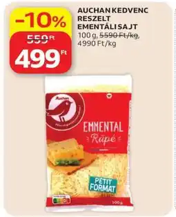 Auchan AUCHAN KEDVENC RESZELT EMMENTÁLI SAJT ajánlat