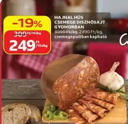 Auchan HAJNAL HÚS CSEMEGE DISZNÓSAJT GYOMORBAN ajánlat