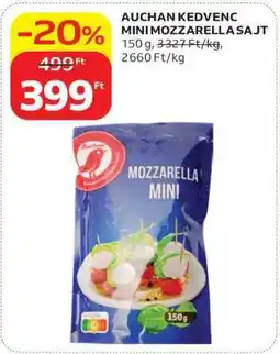 Auchan AUCHAN KEDVENC MINI MOZZARELLA SAJT ajánlat