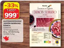 Auchan AUCHAN KEDVENC JAMÓN SERRANO SONKA ajánlat