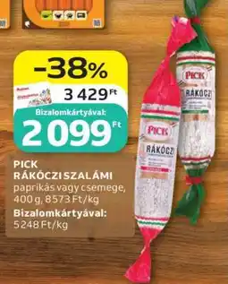 Auchan PICK Rákóczi szalámi ajánlat