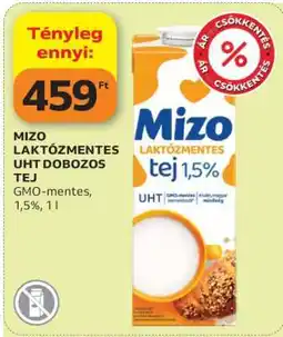 Auchan Mizo Laktózmentes UHT Dobozos Tej ajánlat
