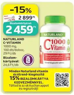 Auchan NATURLAND C-VITAMIN ajánlat